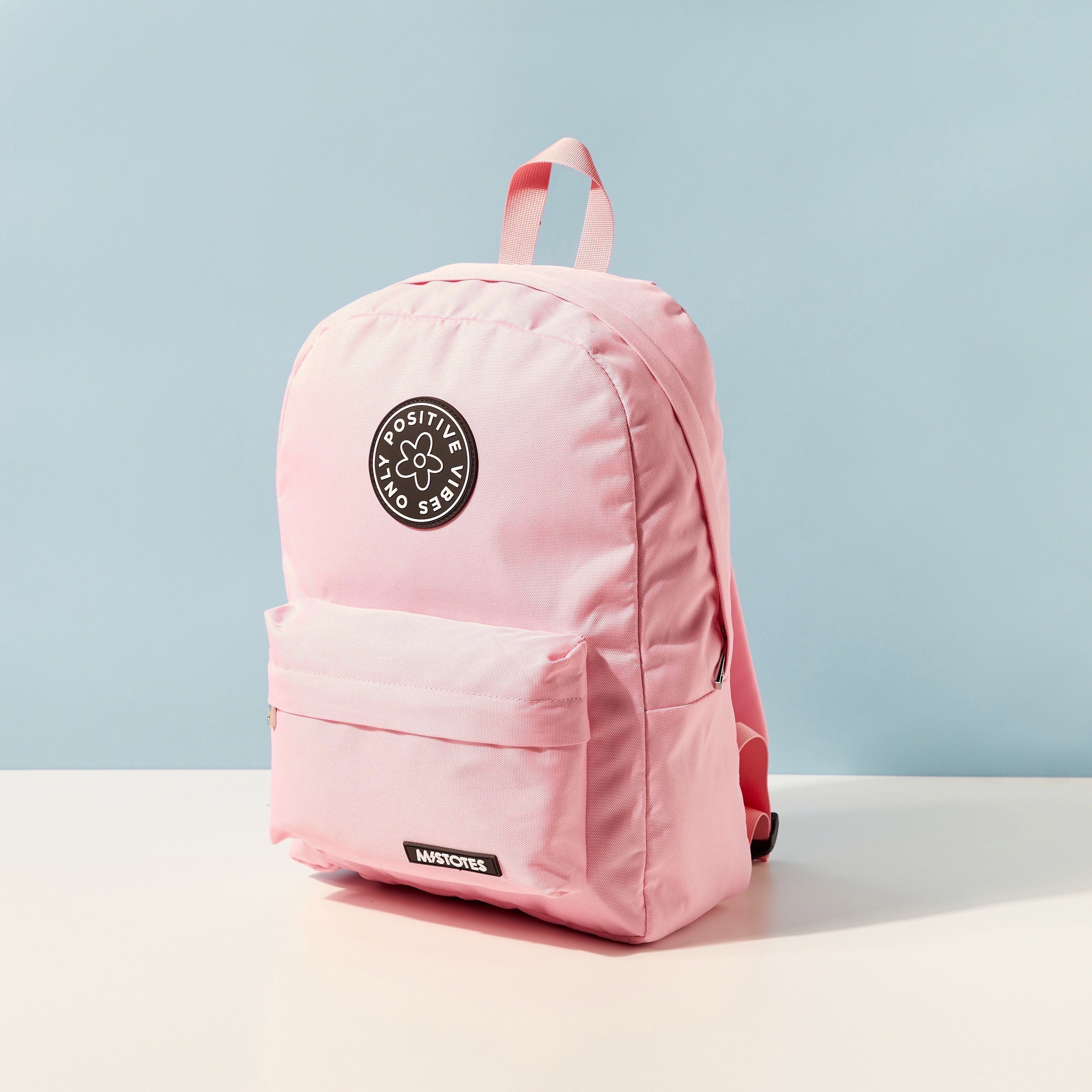 Mistotes Solid Backpack with Adjustable Straps and Zip Closure-women-bagsandwallets-backpacks-image-3