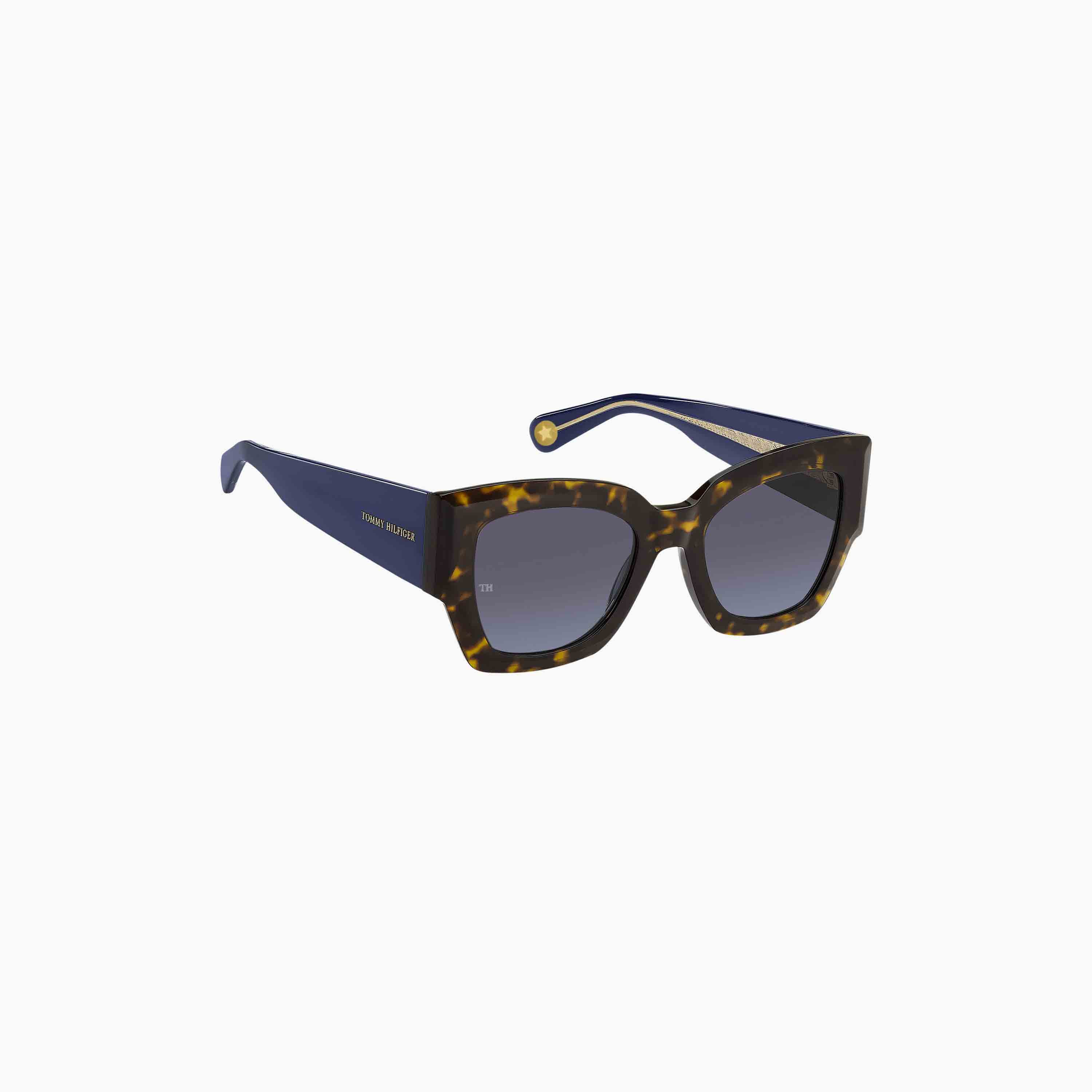 Tommy Hilfiger Women's UV Protected Grey Azure Lens 51 mm Cat Eye Sunglasses | 204387-women-sunglasses-image-3