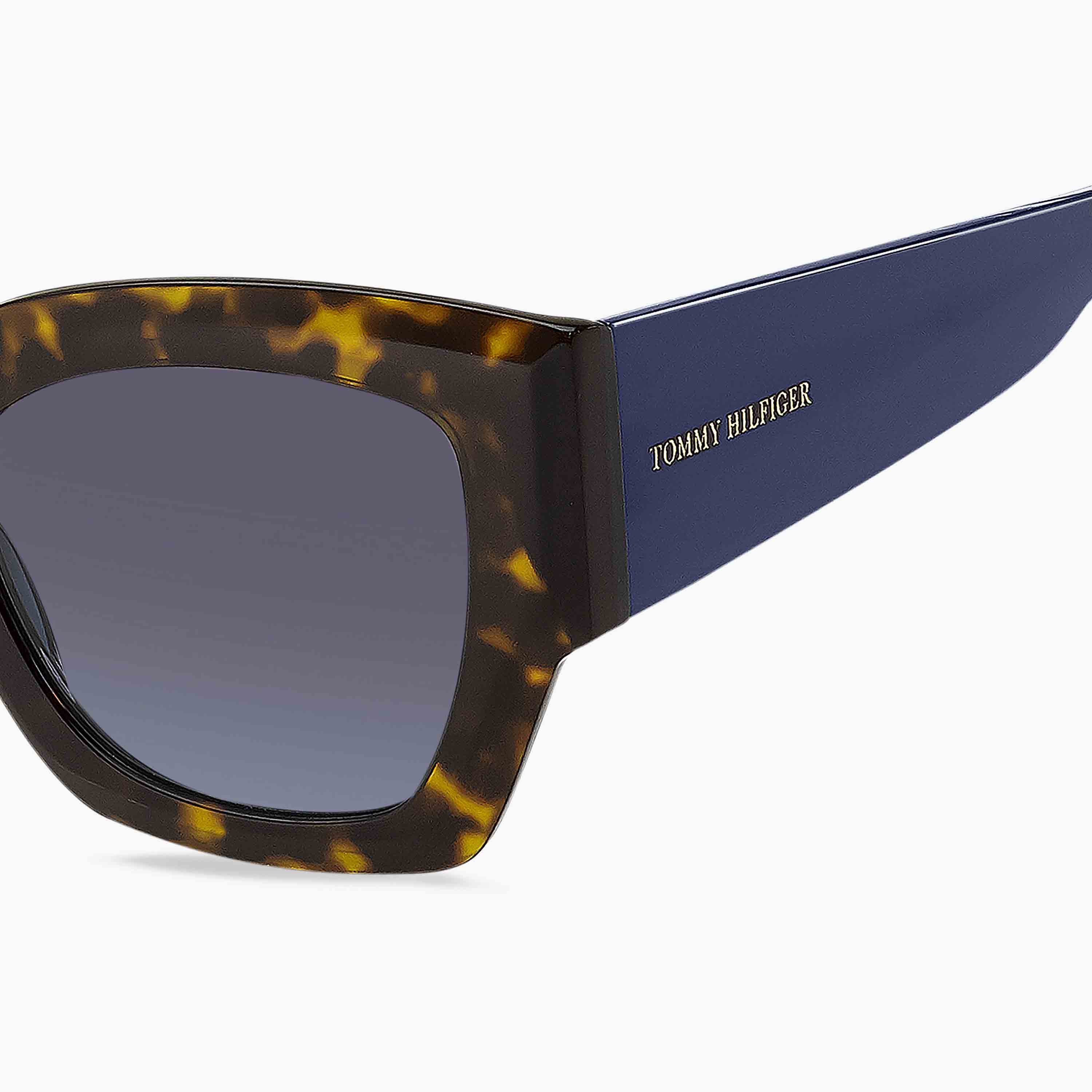 Tommy Hilfiger Women's UV Protected Grey Azure Lens 51 mm Cat Eye Sunglasses | 204387-women-sunglasses-image-5