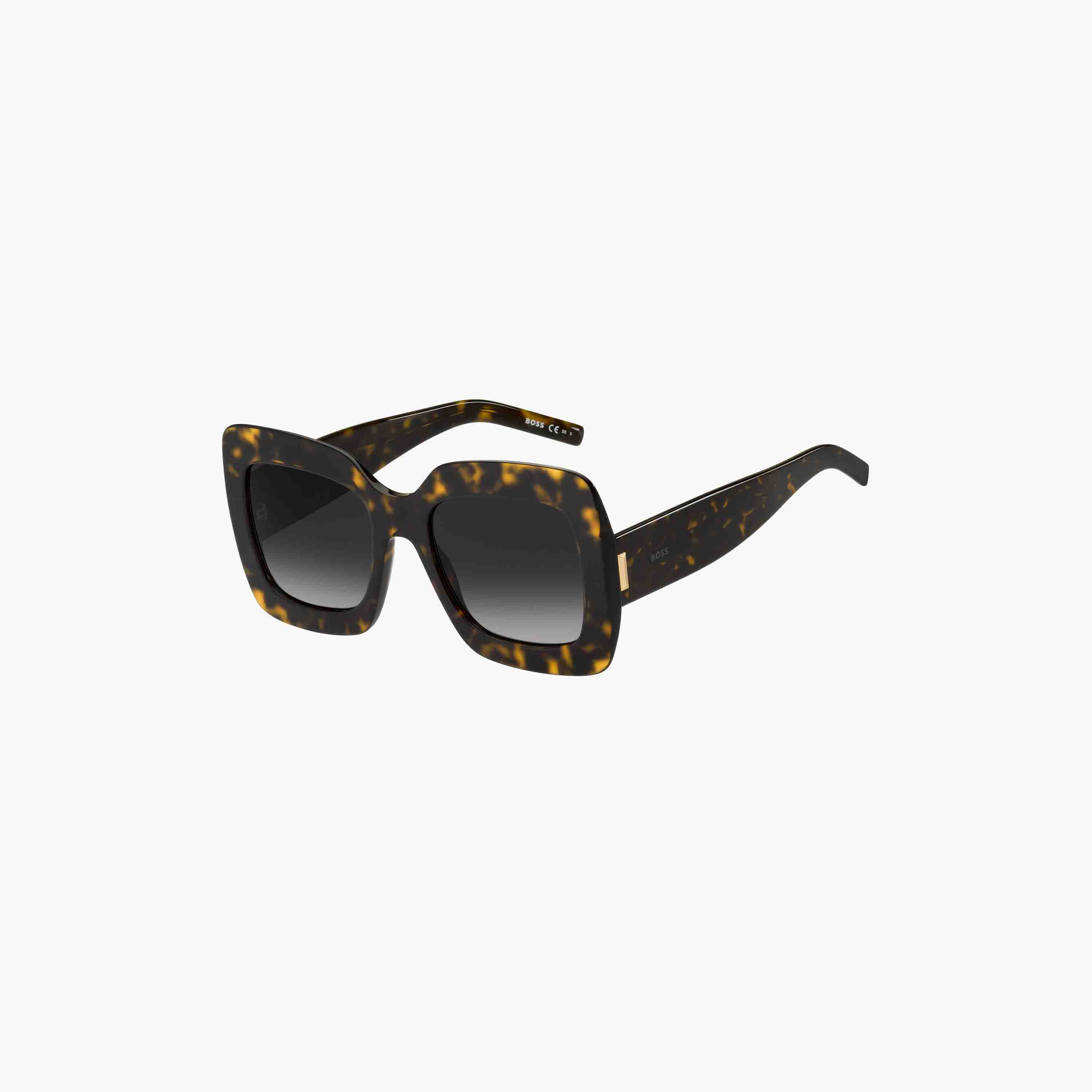 Hugo Boss Women's UV Protected Dark Grey Shaded Lens 54 mm Square Sunglasses | 204980-women-sunglasses-image-1
