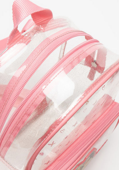 Barbie Print Zipper Backpack with Adjustable Shoulder Straps-Girl%27s Backpacks-image-4
