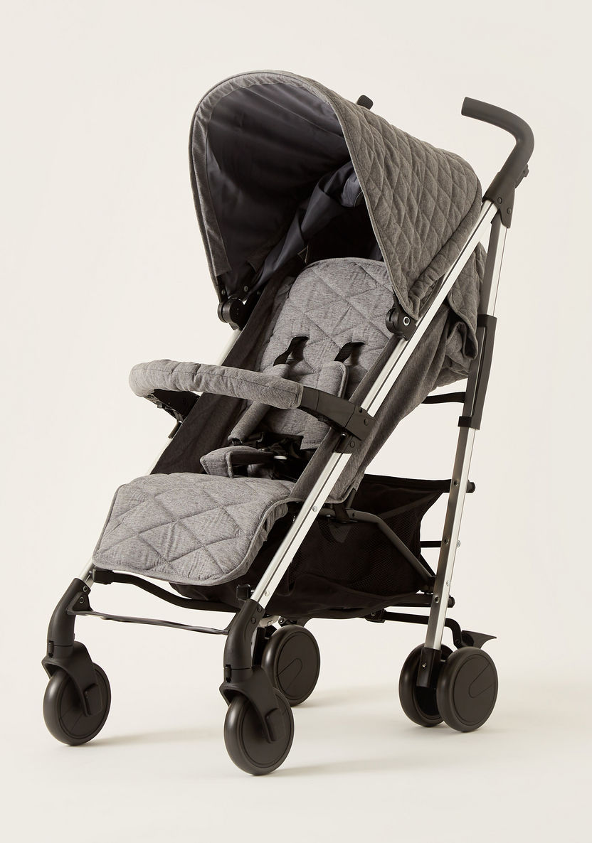 Giggles Solex Grey Foldable Buggy with Multi-Position Reclining Seat (Upto 3 years)-Buggies-image-0