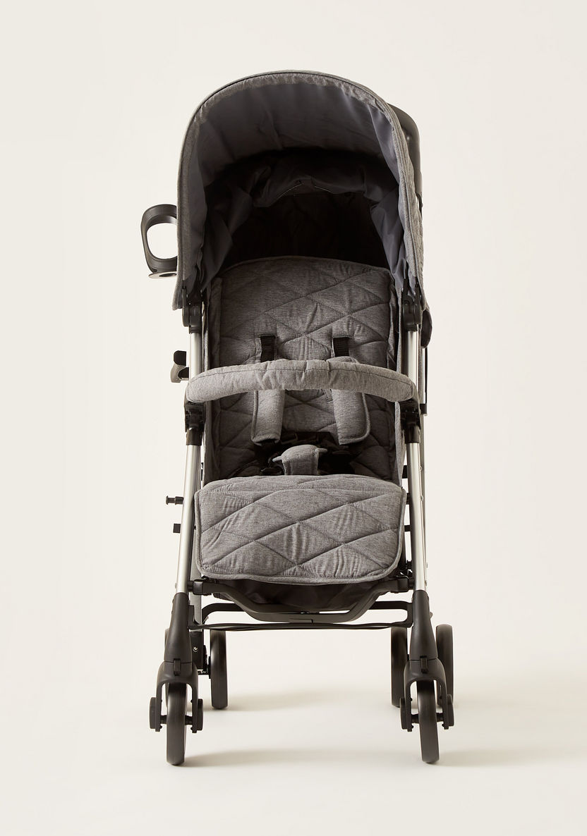 Giggles Solex Grey Foldable Buggy with Multi-Position Reclining Seat (Upto 3 years)-Buggies-image-1