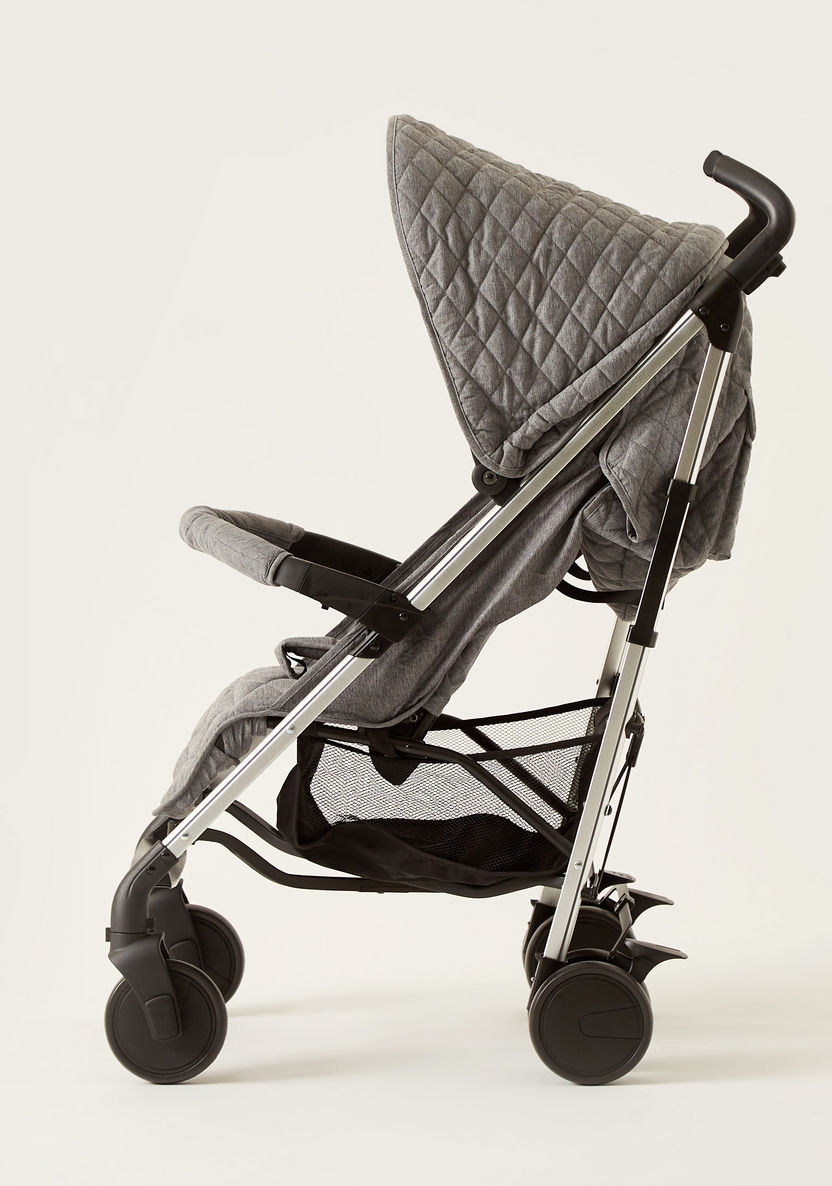 Giggles Solex Grey Foldable Buggy with Multi-Position Reclining Seat (Upto 3 years)-Buggies-image-2