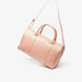 Elle Logo Embossed Duffel Bag with Double Handles-Duffle Bags-thumbnail-1