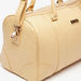 Elle Logo Embossed Duffel Bag with Double Handles-Duffle Bags-thumbnail-3