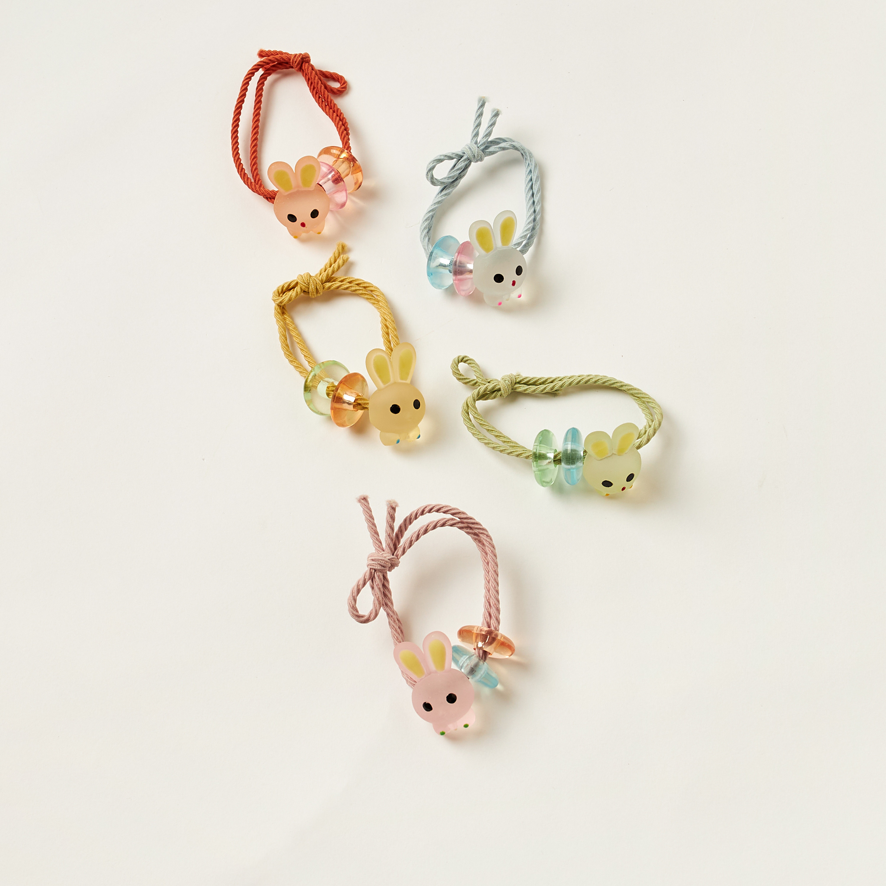 ربطات شعر بتزيينات بوني من تشارمز - طقم من 5 قطع-baby-girls-accessories-hairaccessories-image-2