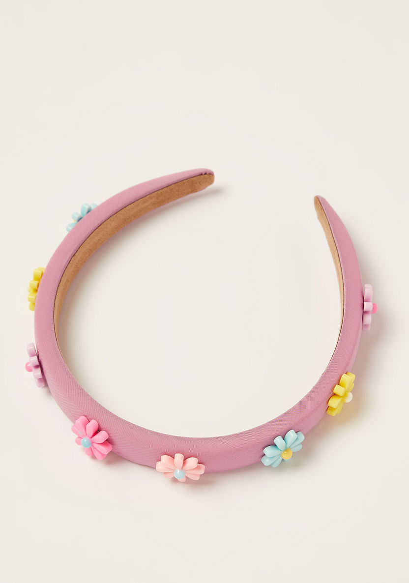 Charmz Floral Accented Headband-Hair Accessories-image-1