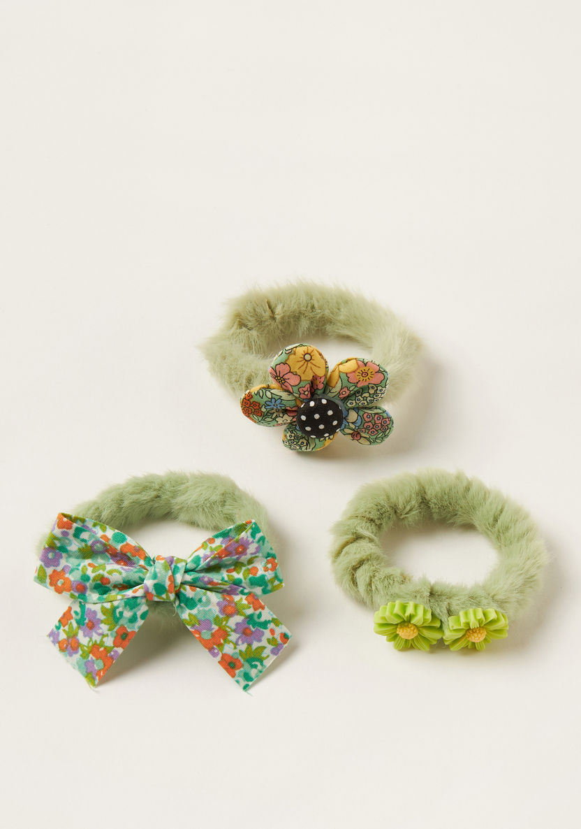 Charmz Embellished Scrunchie - Set of 3-Hair Accessories-image-0
