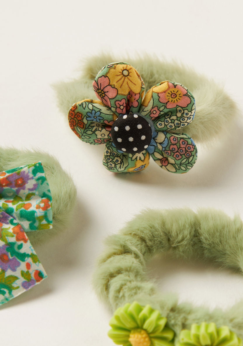 Charmz Embellished Scrunchie - Set of 3-Hair Accessories-image-1