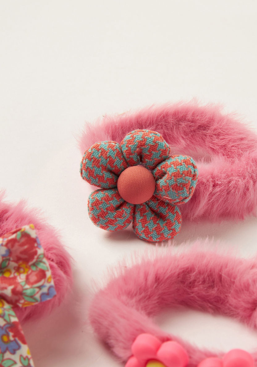 Charmz Embellished Hair Scrunchie - Set of 3-Hair Accessories-image-3