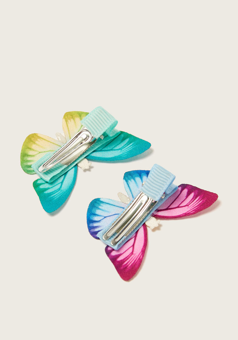 Charmz Butterfly Accented Hair Clip - Set of 2-Hair Accessories-image-2
