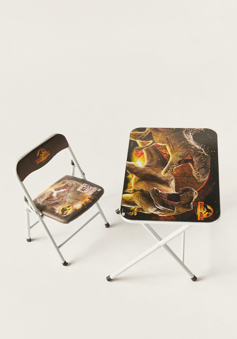 Jurassic World Print Table and Chair Set-Chairs and Tables-image-1