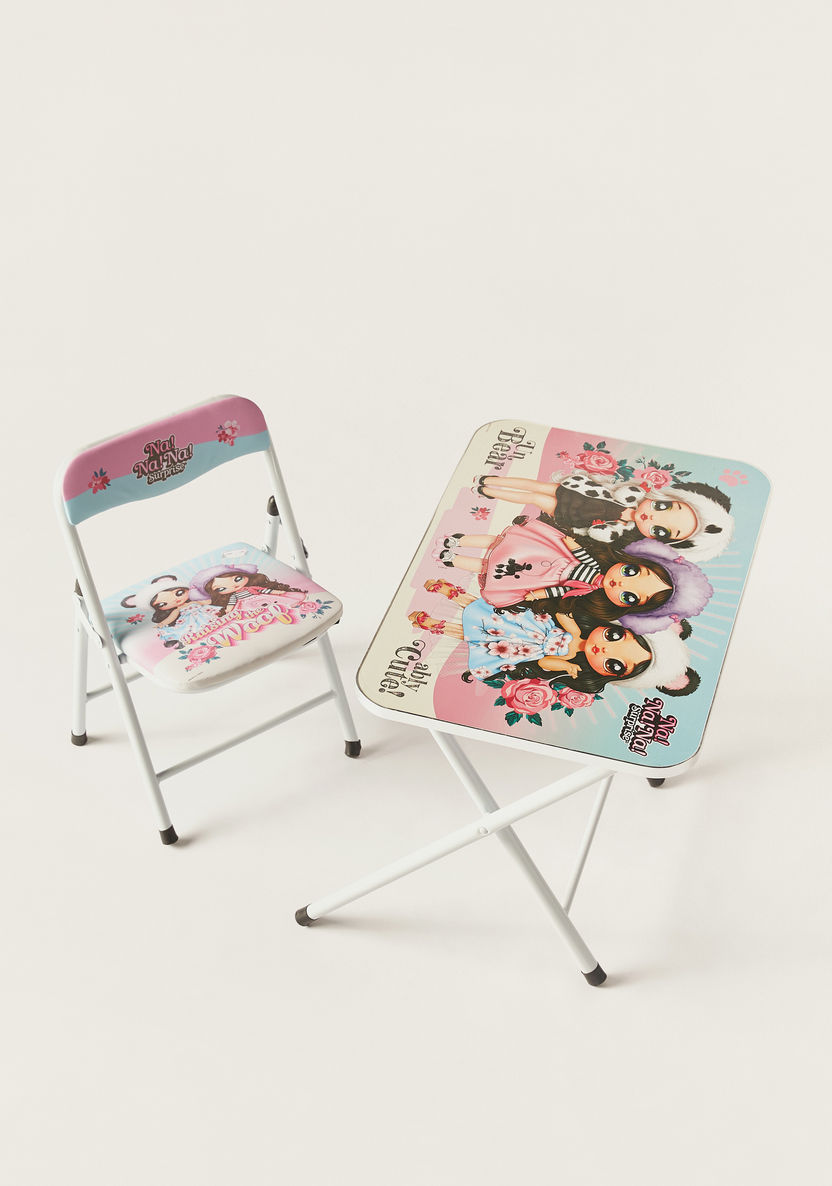 Na! Na! Na! Surprise Printed Table and Chair Set-Chairs and Tables-image-1