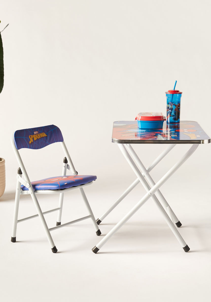 Spider-Man Print Table and Chair Set-Chairs and Tables-image-0