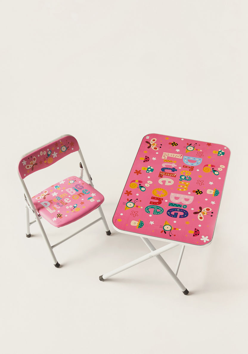Toretto Printed Table and Chair Set-Chairs and Tables-image-1