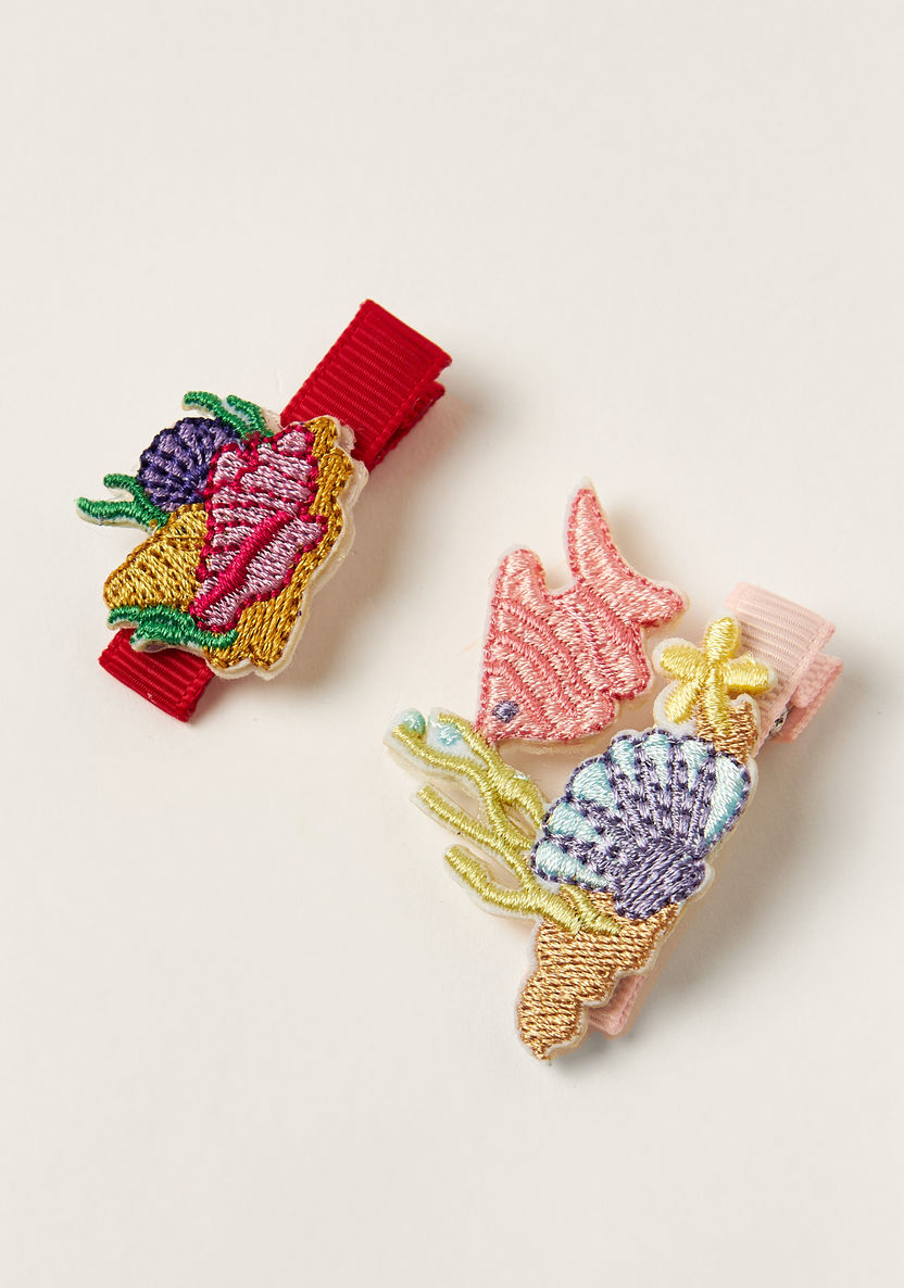 Charmz Sea Accented Hair Clip - Set of 2-Hair Accessories-image-0