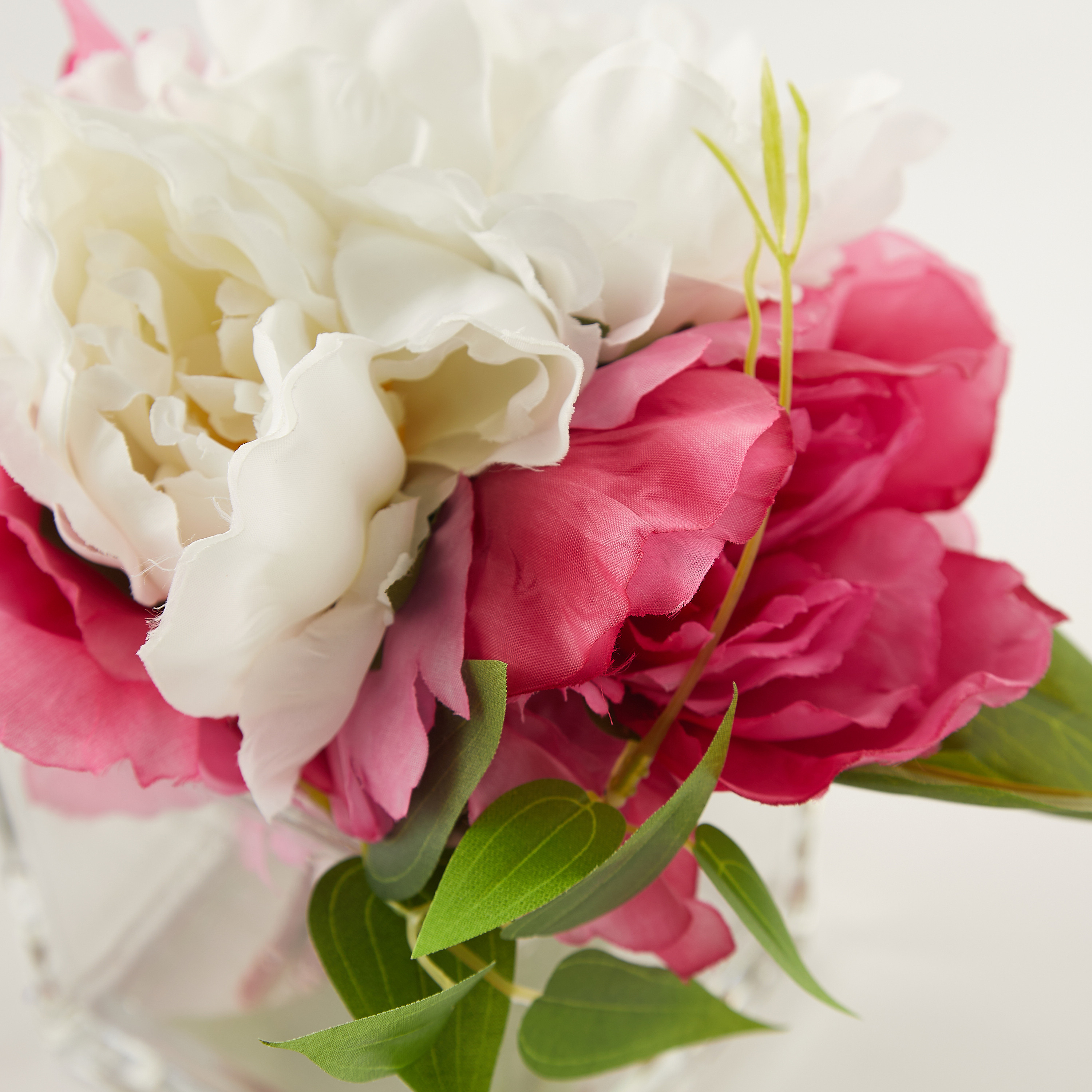 Peony Flowers in Glass Vase-household-gardenandoutdoor-artificialflowersandplants-flowers-image-2