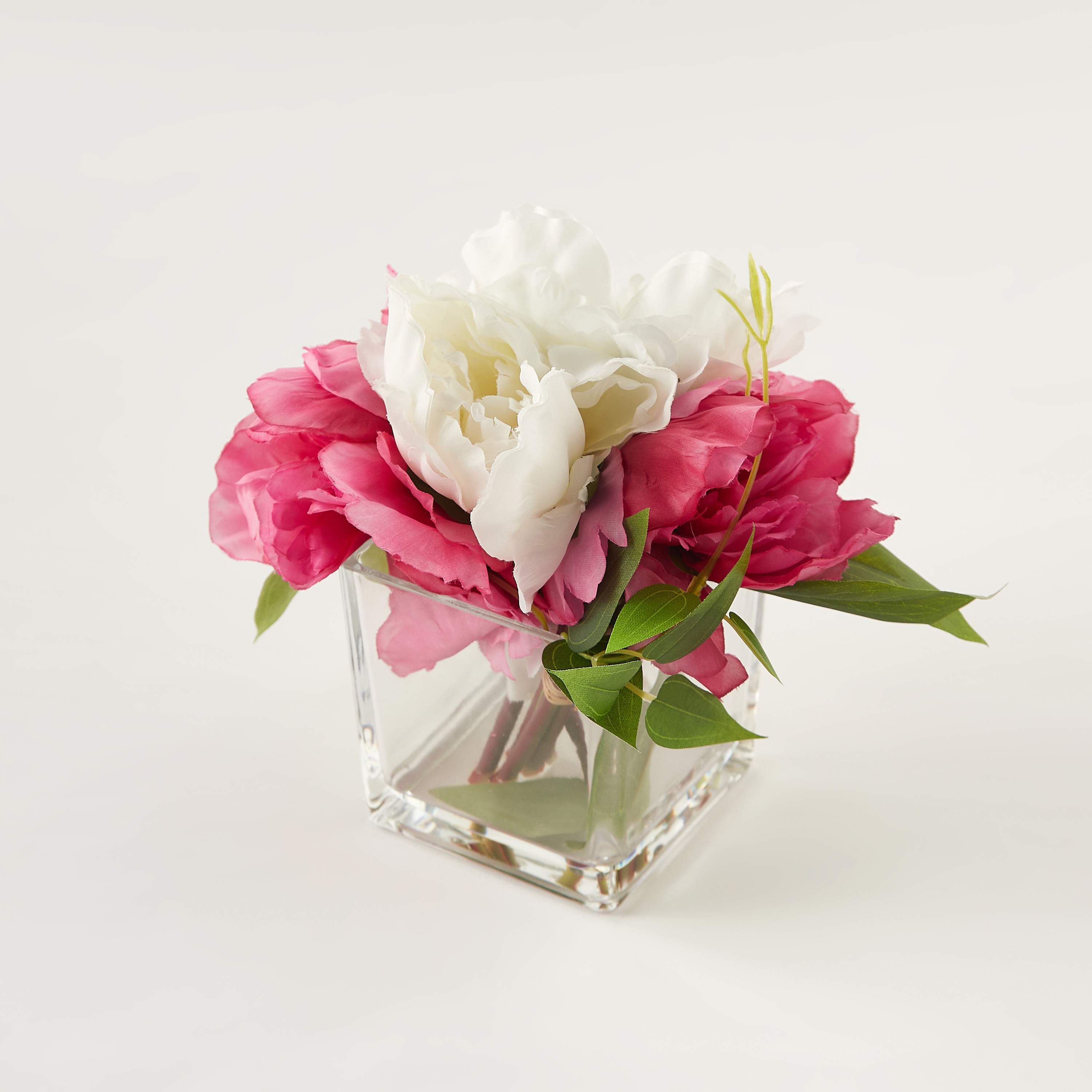 Peony Flowers in Glass Vase-household-gardenandoutdoor-artificialflowersandplants-flowers-image-3