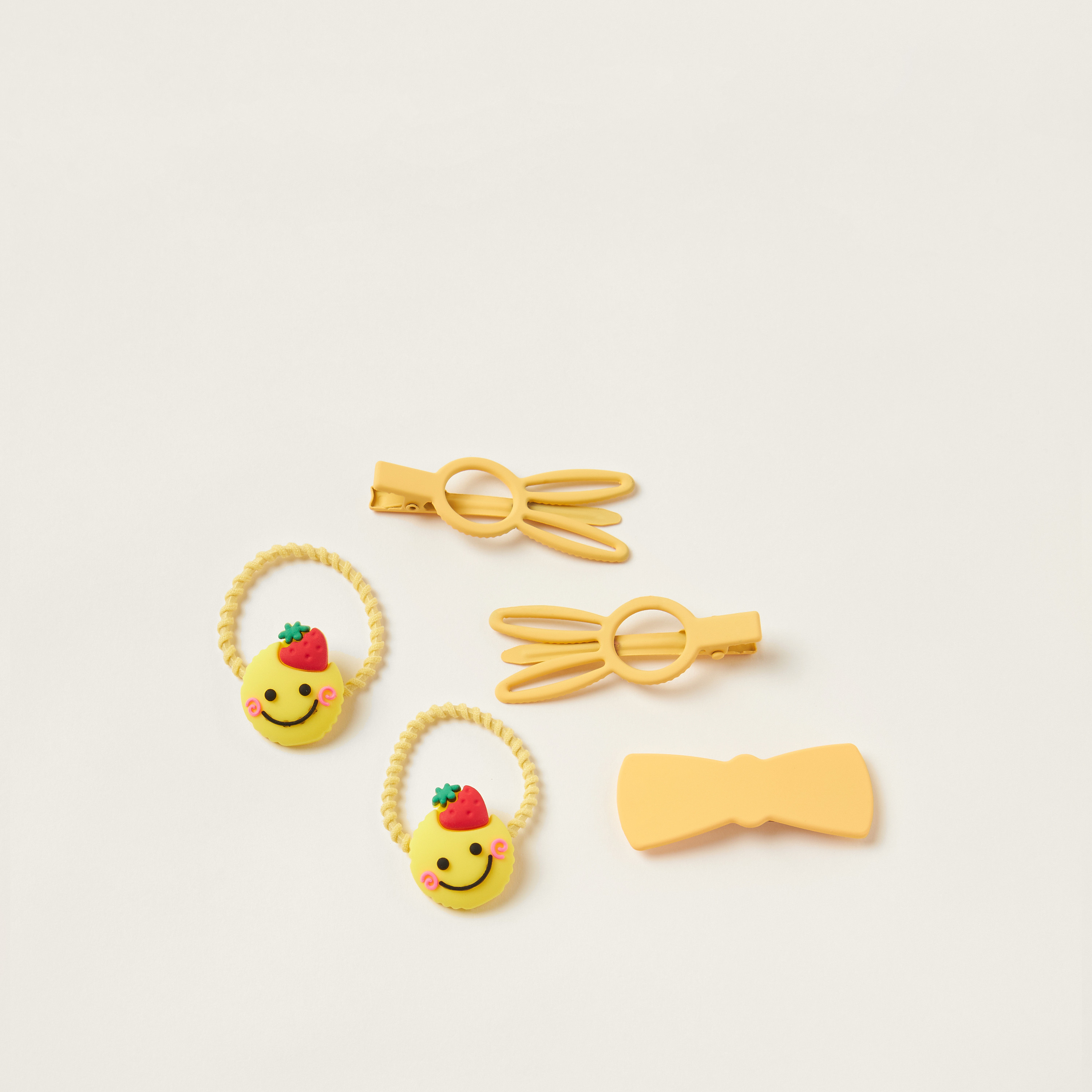 Charmz 5-Piece Hair Tie and Hair Clip Set-baby-girls-accessories-hairaccessories-image-1