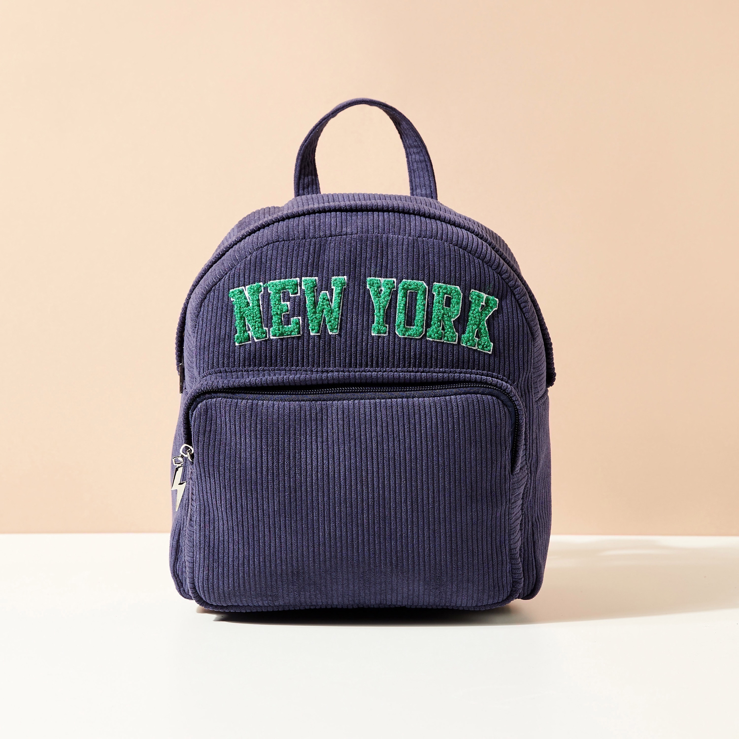 شنطة ظهر بارزة الملمس بسحاب إغلاق من ميستوتس - 26x13x28 سم-women-bagsandwallets-backpacks-image-1