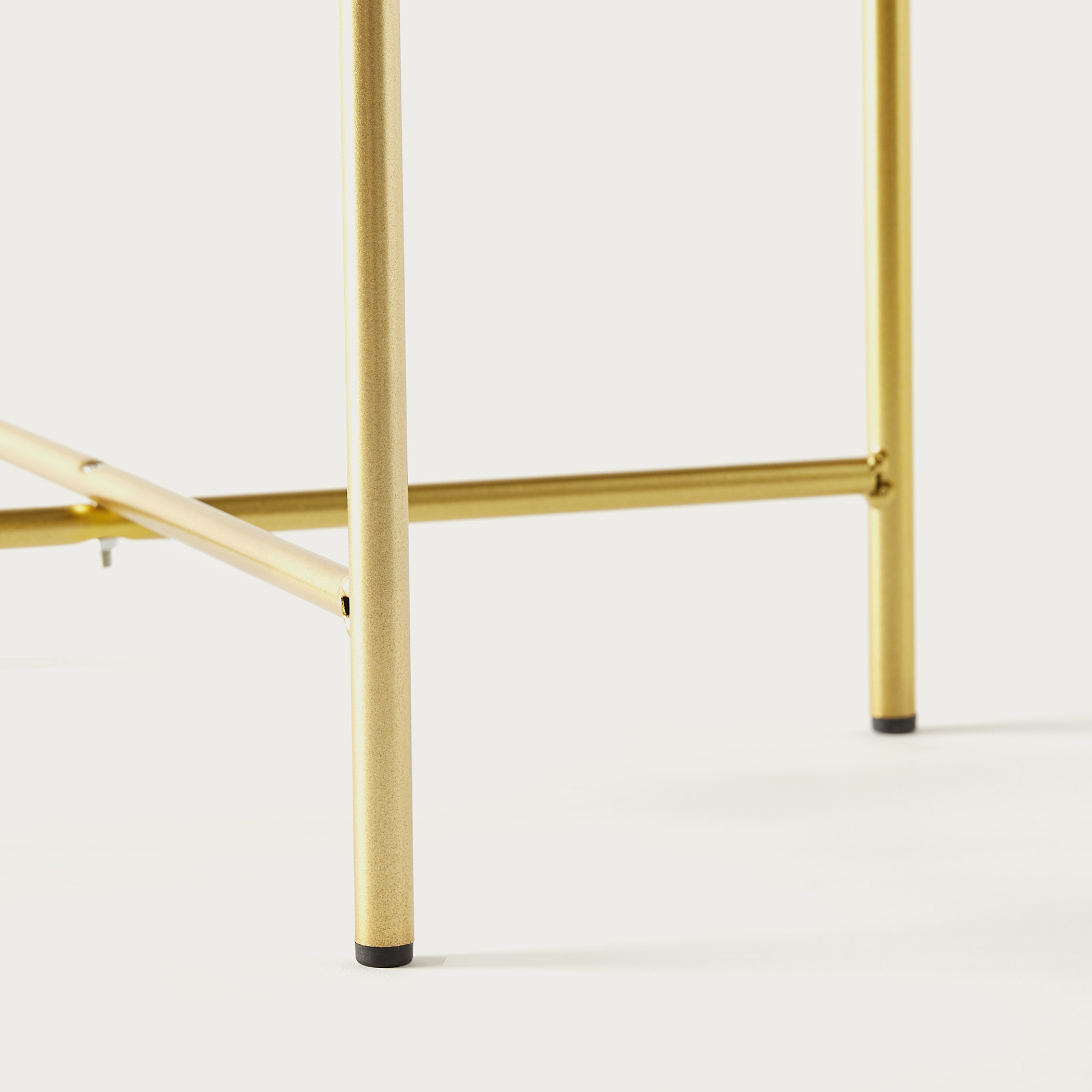 Metallic Accent Table with Mirror - 42x42x47 cms-furniture-livingroom-sideandendtables-image-5