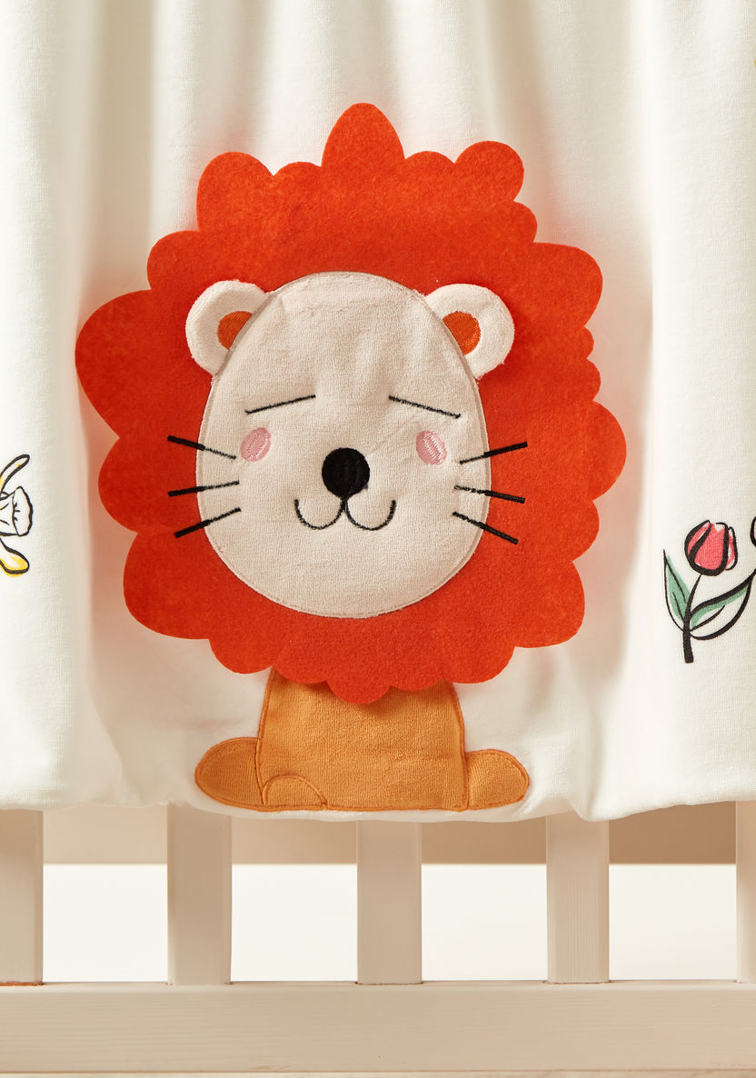Juniors Lion Embroidered Blanket with 3D Applique Detail - 100x75 cms-Blankets and Throws-image-2