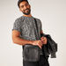 Duchini Textured Crossbody Bag with Adjustable Strap and Zip Closure-Men%27s Handbags-thumbnail-0