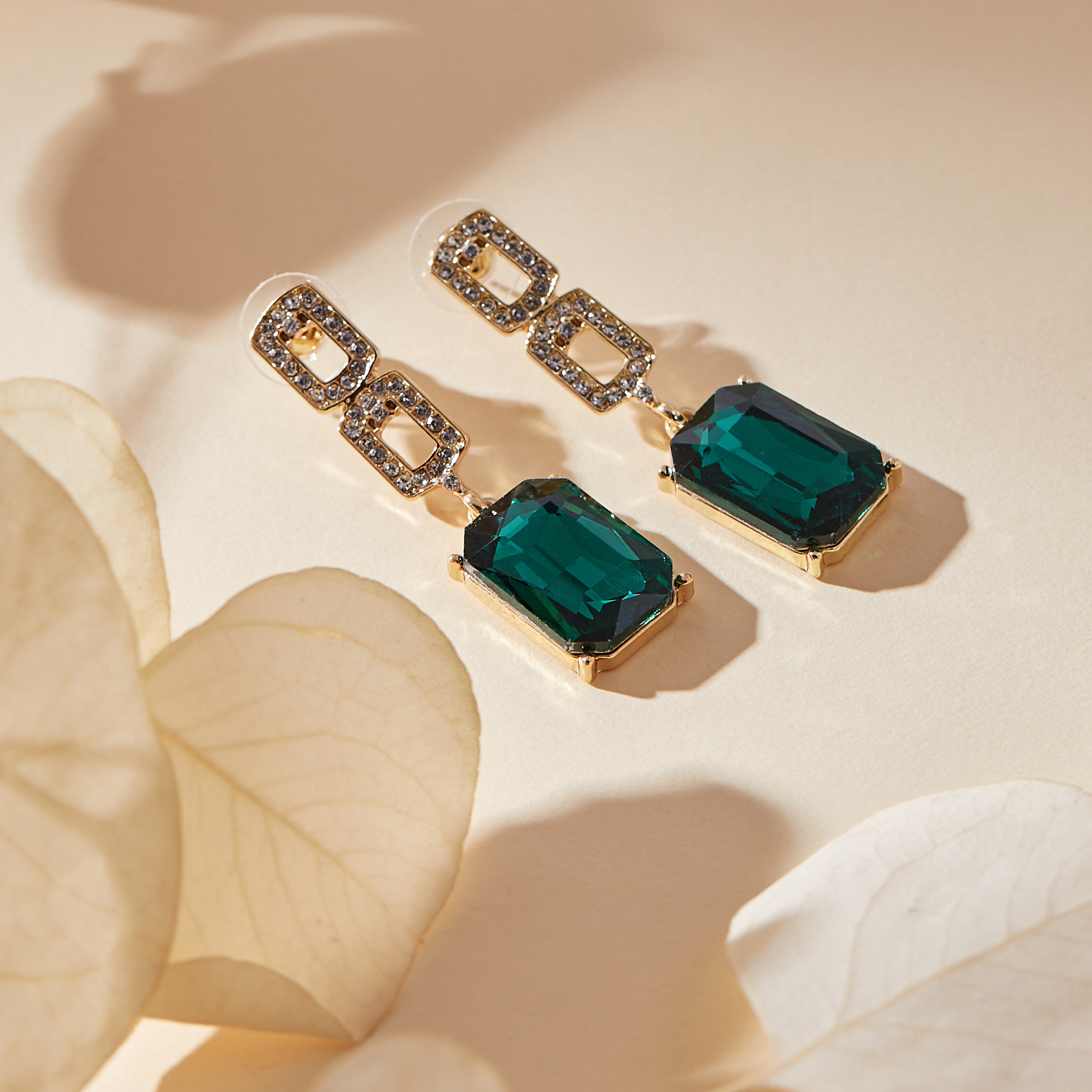Embellished Dangler Earring with Push Back Closure-women-watchesandjewellery-jewellery-earrings-image-1
