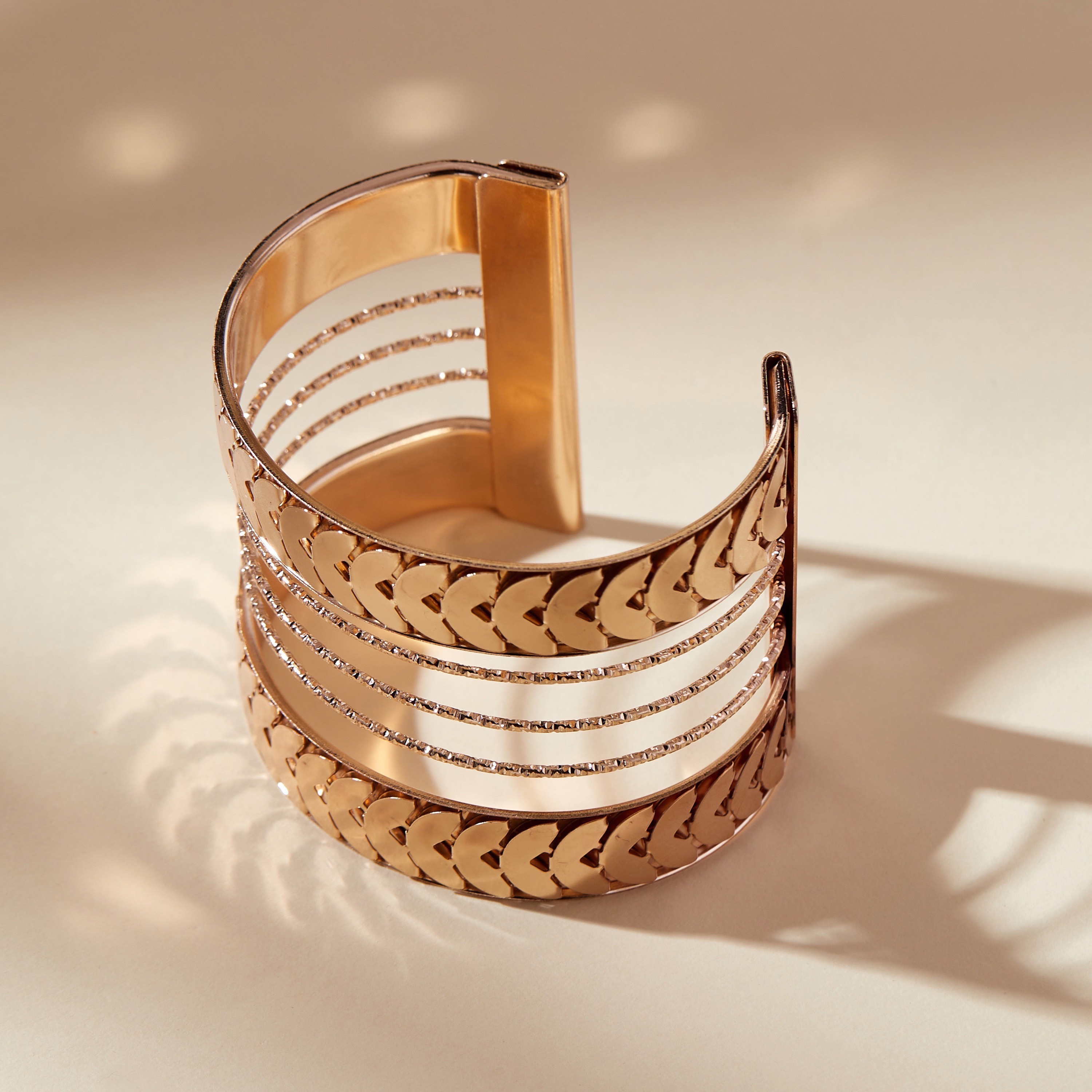 Metallic Cuff Bangle-women-watchesandjewellery-jewellery-banglesandbracelets-image-2