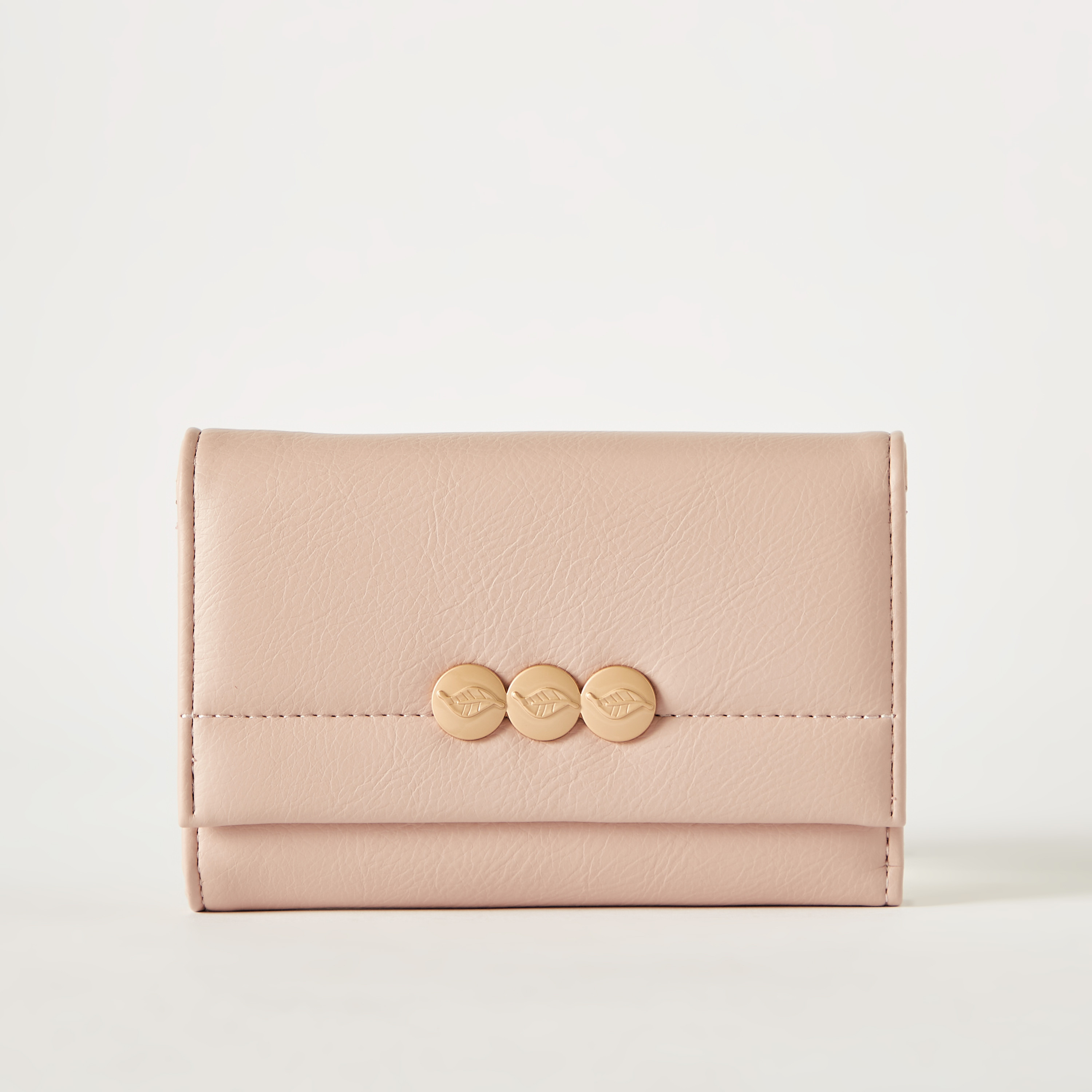 Sasha Solid Flap Wallet with Snap Button Closure-women-bagsandwallets-wallets-image-1