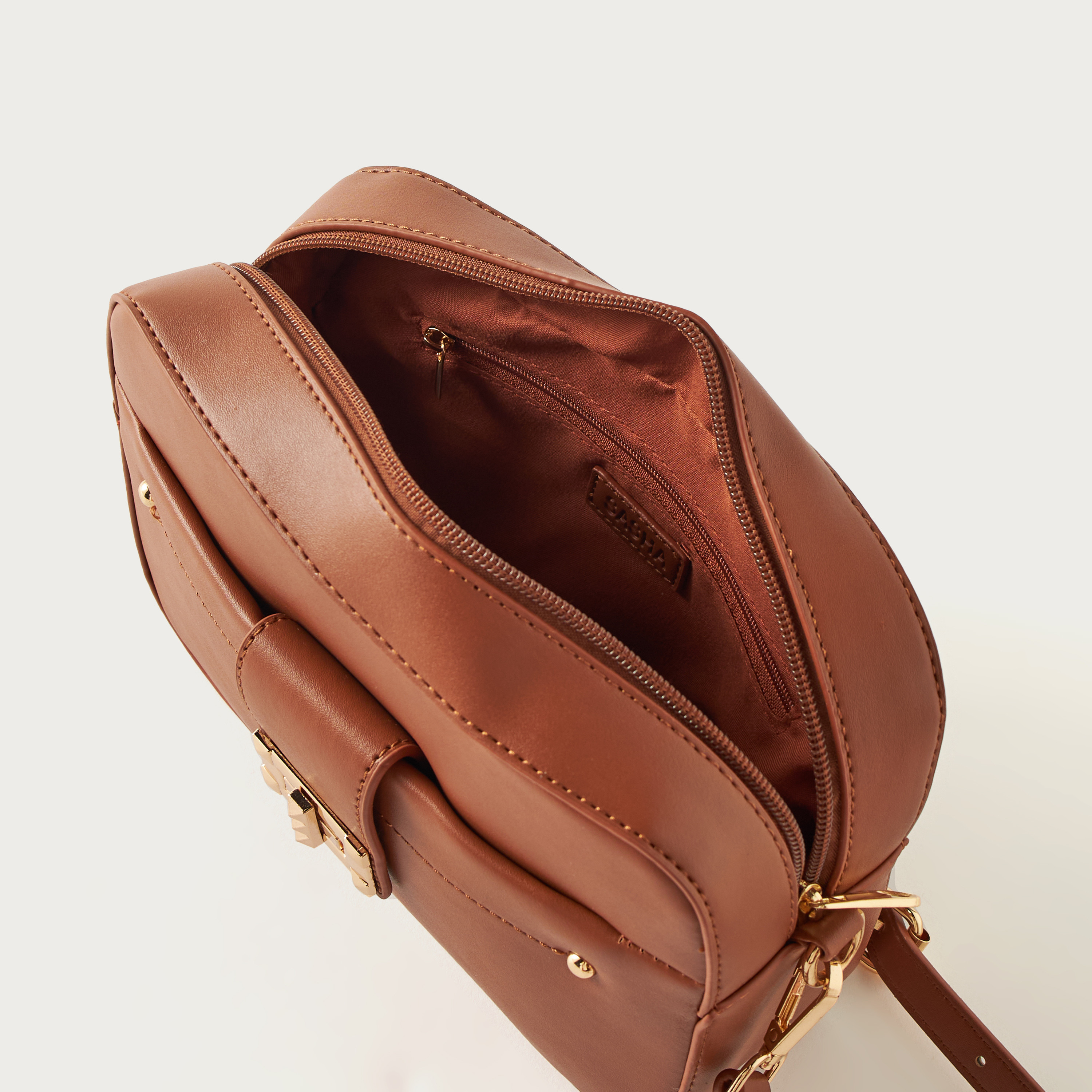 Sasha Solid Crossbody Bag with Detachable Strap and Zip Closure-women-bagsandwallets-handbags-image-4