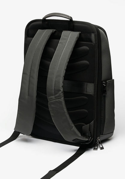 Duchini Textured Backpack with Adjustable Straps and Zip Closure