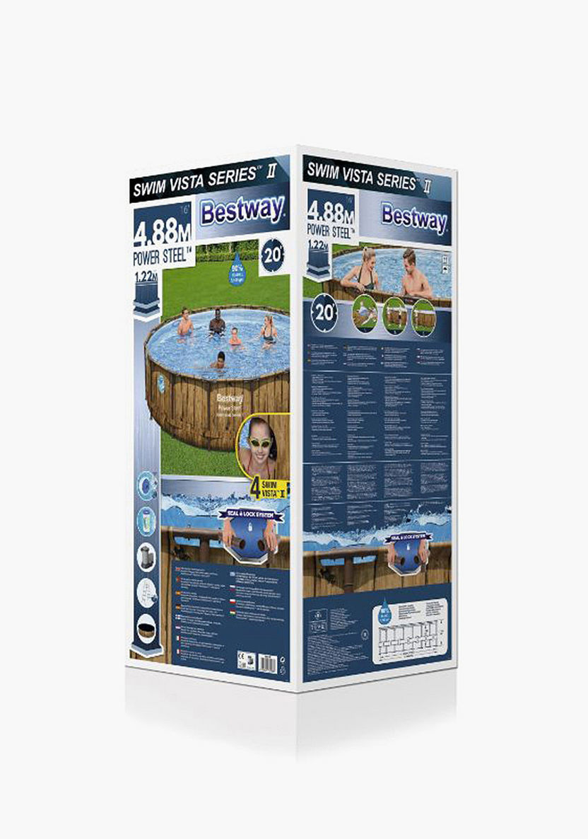Buy Bestway Power Steel Swim Vista Series Pool Set - 488x122 cms Online |  Babyshop UAE