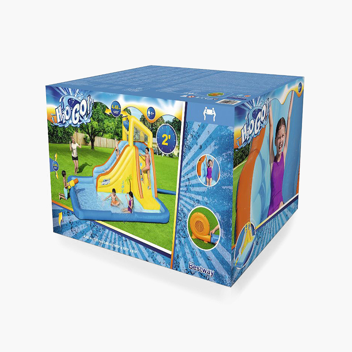 Buy Bestway Beachfront Water Park Bonanza Mega Pool with Slide ...