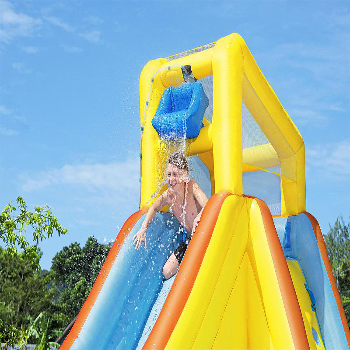 Buy Bestway Beachfront Water Park Bonanza Mega Pool with Slide ...