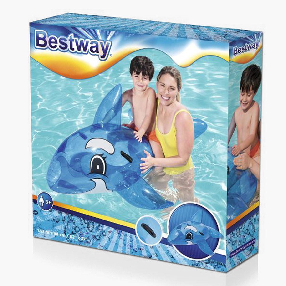 عوامة حوت شفافة من بست واي - 157x94 سم-toys-outdoor-poolandbeach-floatsandboats-image-7