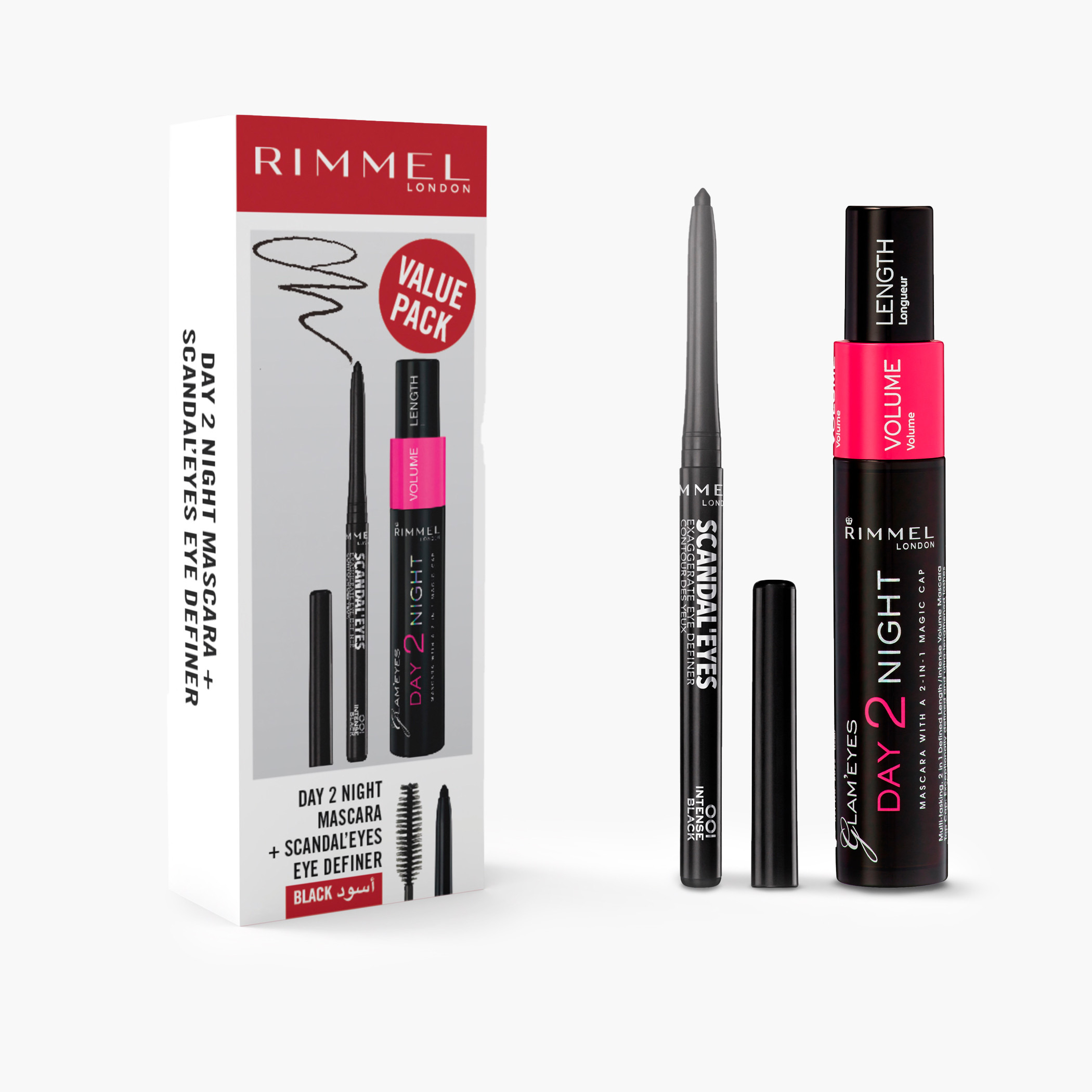 Rimmel Scandal Eyes Day 2 Night Mascara with Eye Definer-beautyandpersonalcare-giftsets-image-1