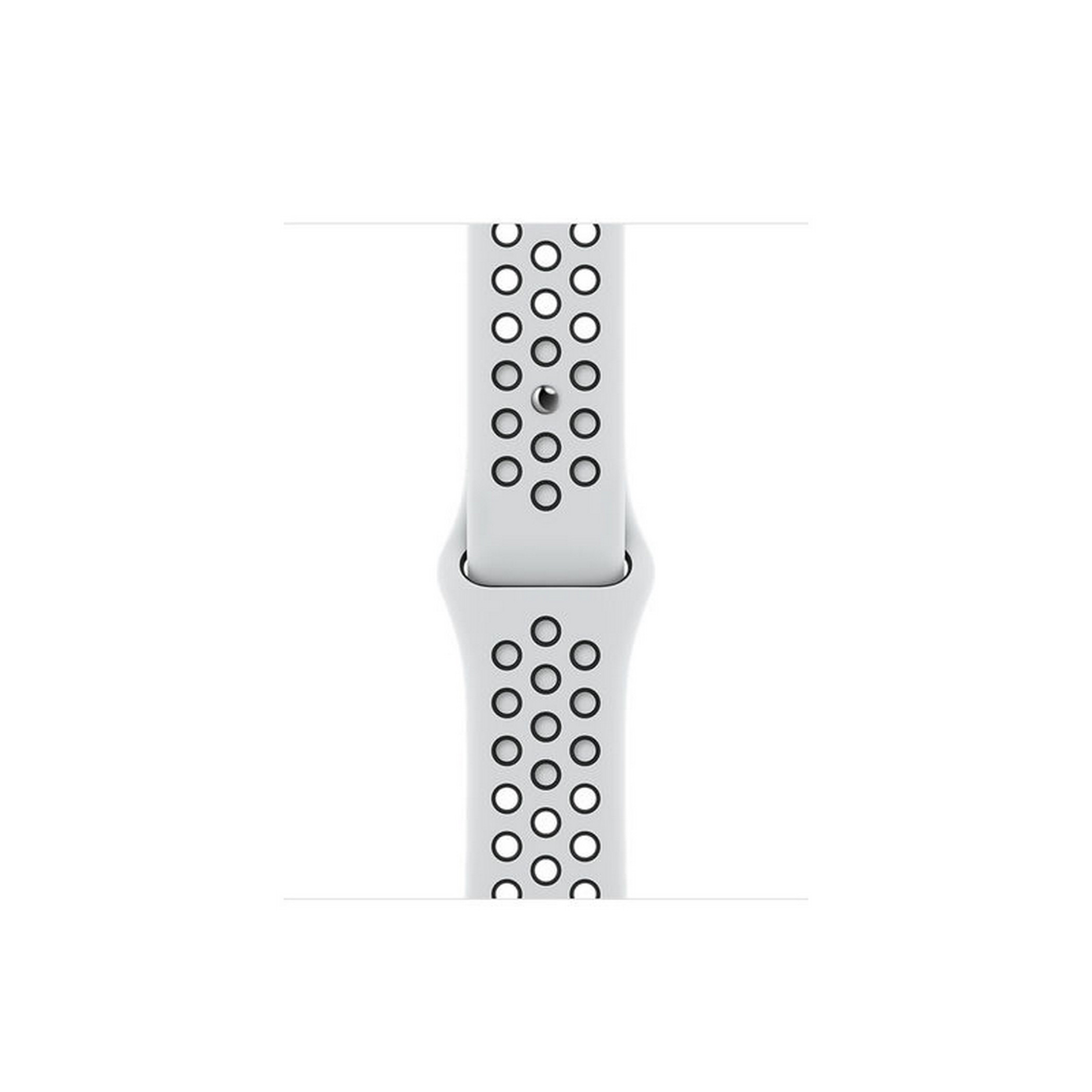 ساعة آبل واتش نايكي سيريز 7 GPS 45مم ستارلايت مع سوار نايكي سبورت (AG-IN'C)-men-watchesandjewellery-watches-image-3