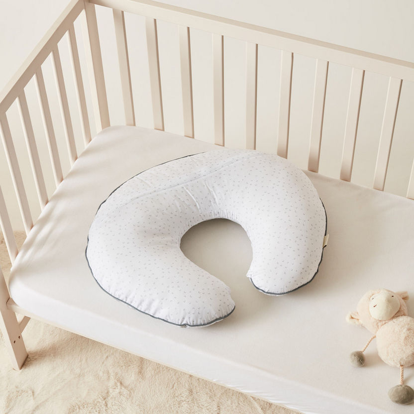 Juniors Little Sheep Print Feeding Pillow - 68x54 cms-Baby Bedding-image-1