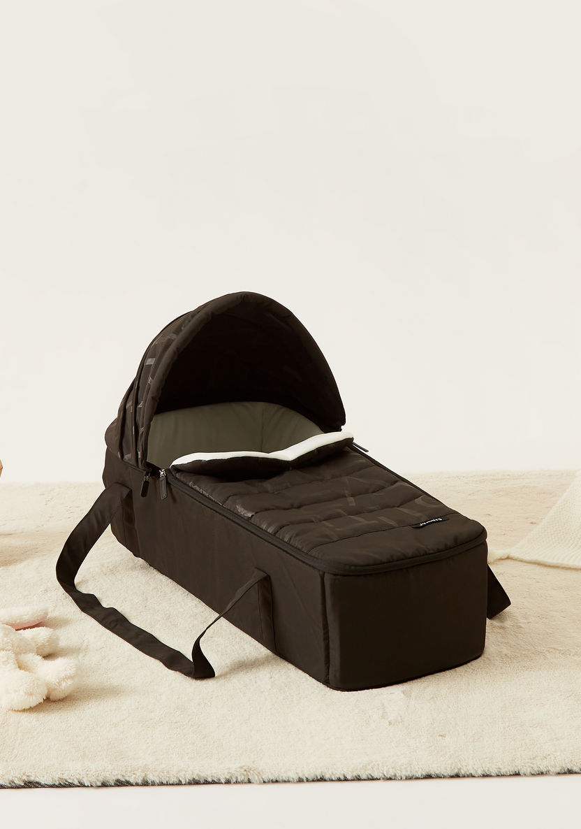 Juniors Jamie Graffiti-Gray Carry Cot with with Padded Lining (Upto 6 months) -Carry Cots-image-0