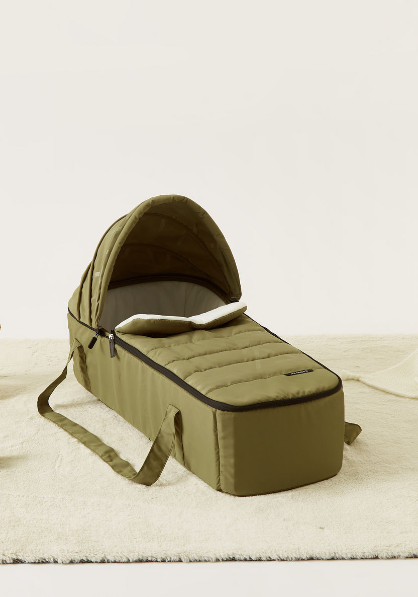 Juniors Jamie Army Green Carry Cot with Zip Fastening and Secure Double Handles (Upto 6 months) -Carry Cots-image-0