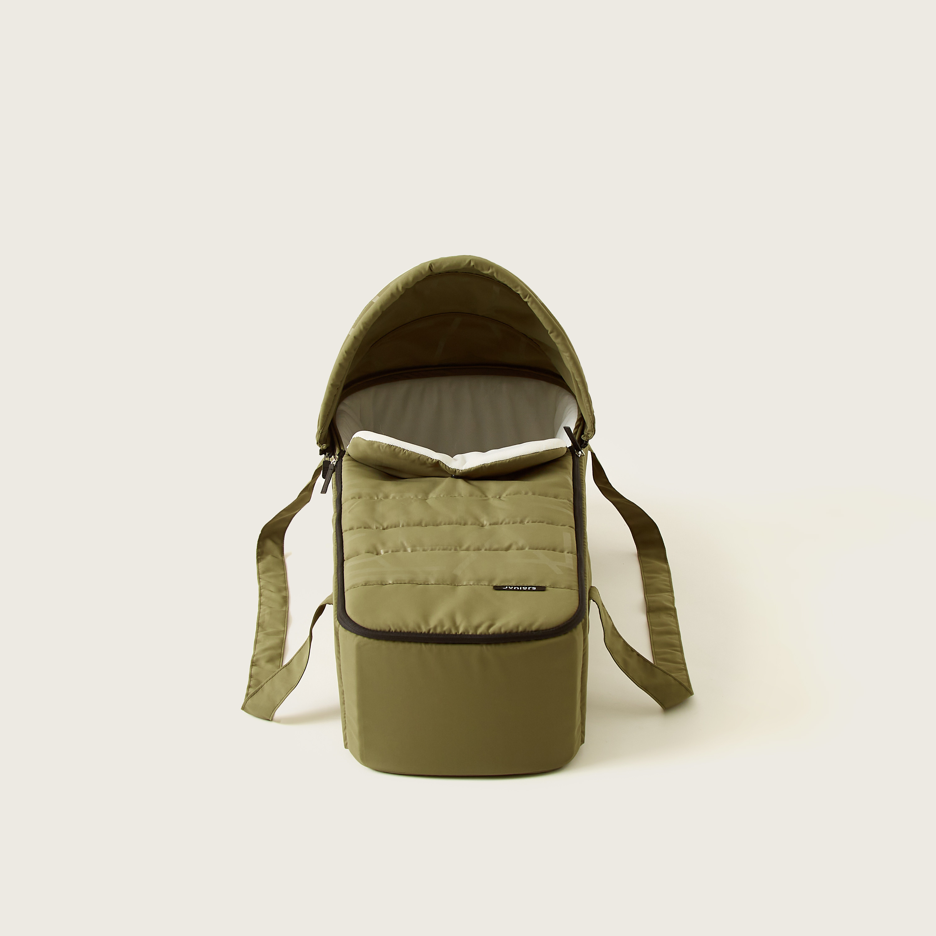 Juniors Jamie Army Green Carry Cot with Zip Fastening and Secure Double Handles (Upto 6 months) -baby-gear-carrycots-image-2