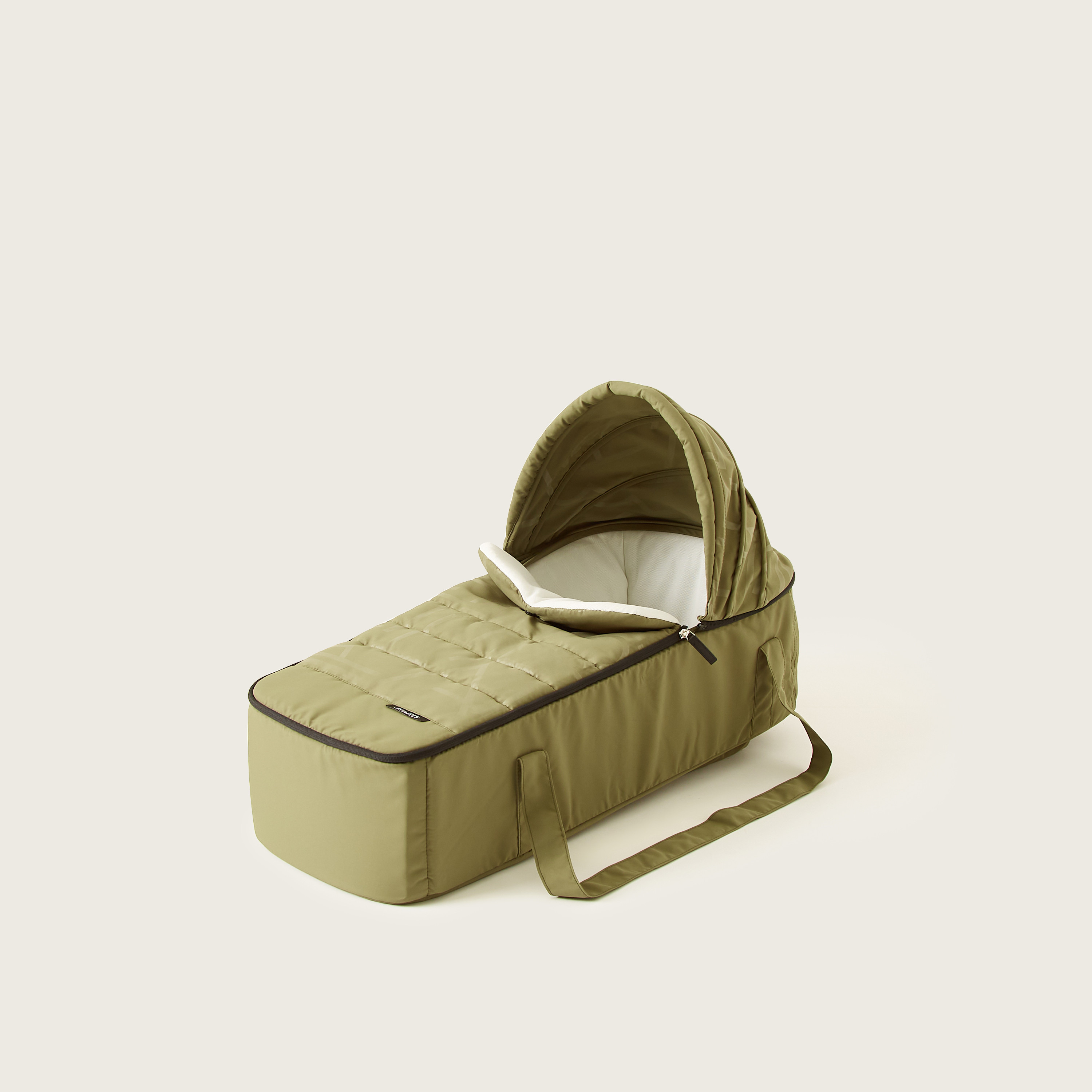 Juniors Jamie Army Green Carry Cot with Zip Fastening and Secure Double Handles (Upto 6 months) -baby-gear-carrycots-image-3
