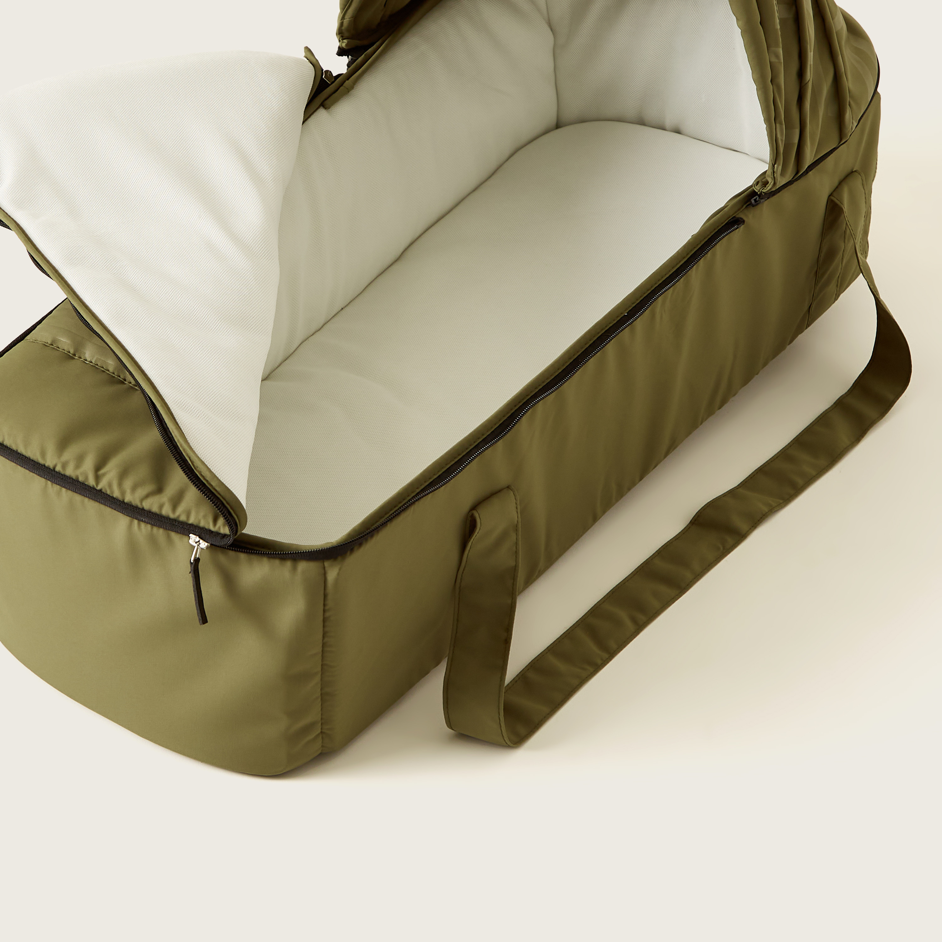 Juniors Jamie Army Green Carry Cot with Zip Fastening and Secure Double Handles (Upto 6 months) -baby-gear-carrycots-image-7
