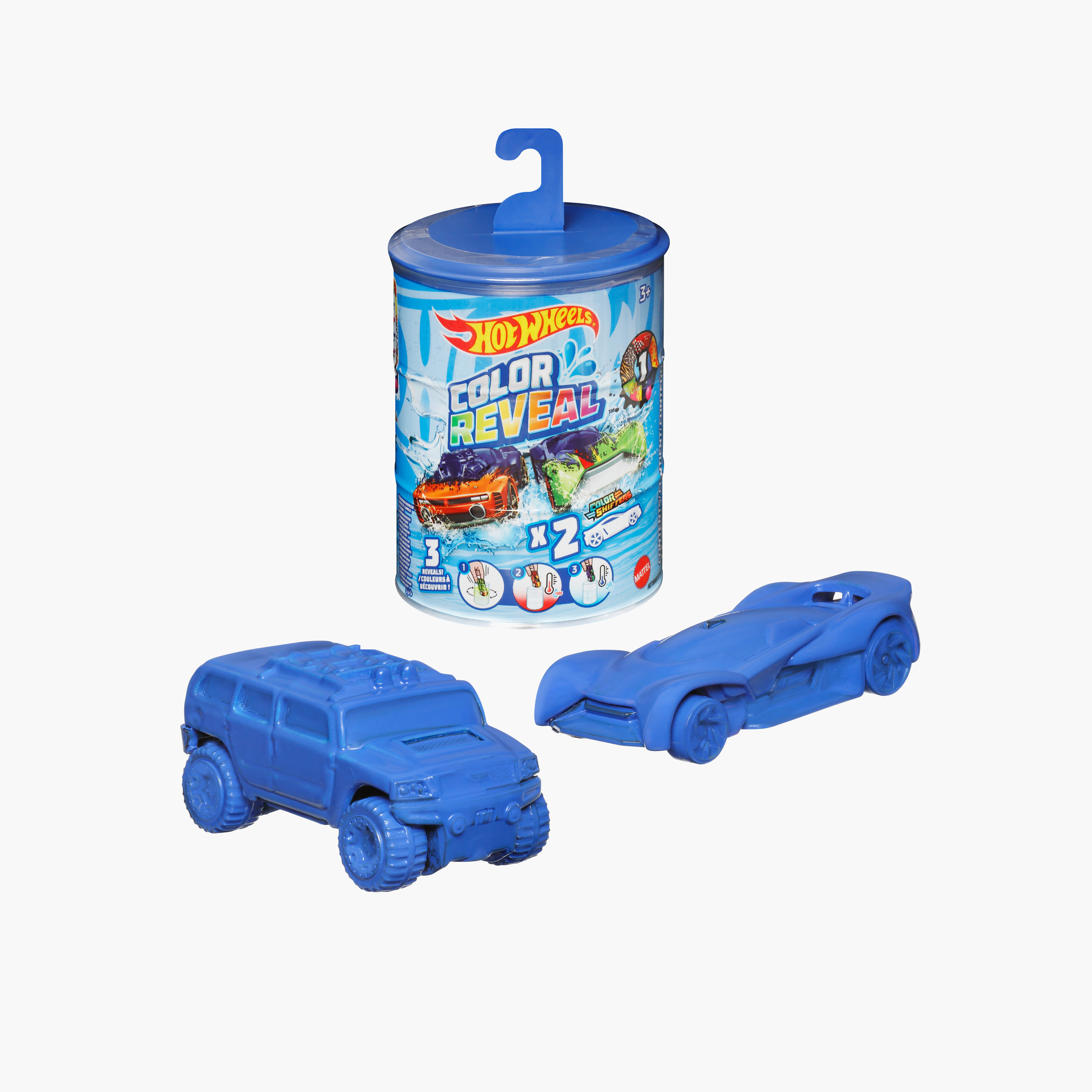 Hot Wheels Set of 2 Color Reveal Vehicles in 1:64 Scale (Styles May Vary)-toys-playvehicles-cars-image-1