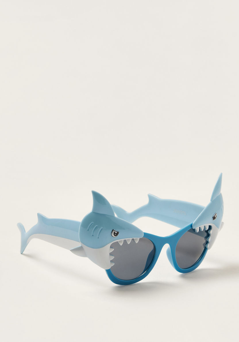 Juniors Shark Accented Sunglasses-Sunglasses-image-0