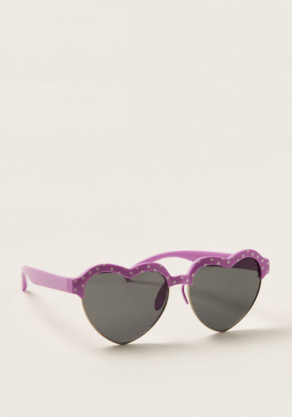 Charmz Heart-Shaped Tinted Sunglasses