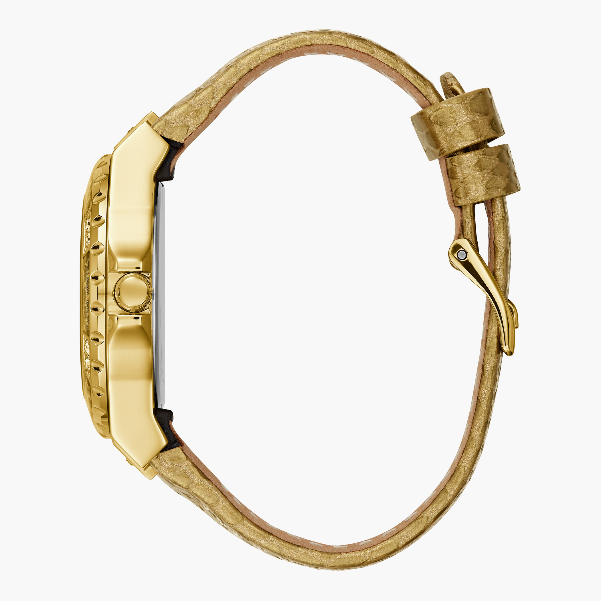 Guess Women Leather Gold Strap Analog Watch - W0775L13-women-watchesandjewellery-watches-image-2