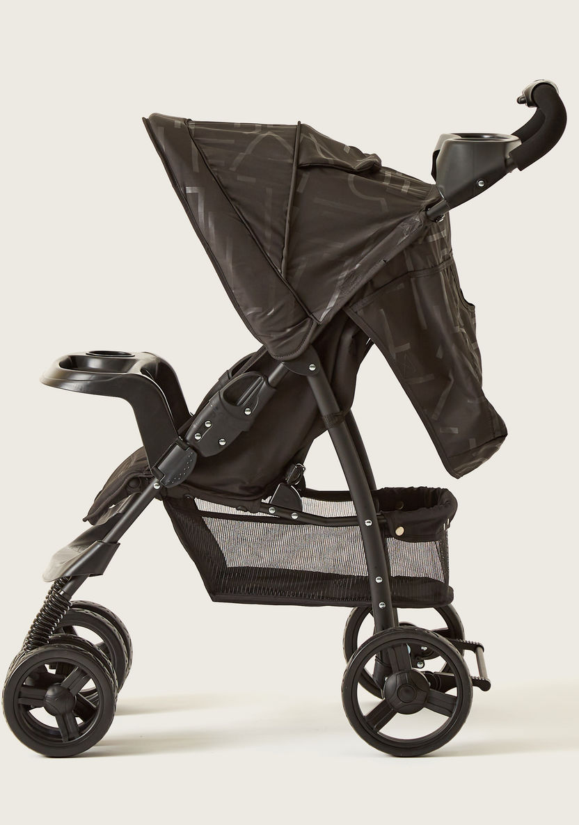 Juniors Jazz Black Baby Stroller with 4 Reclining Positions (Upto years)-Strollers-image-2